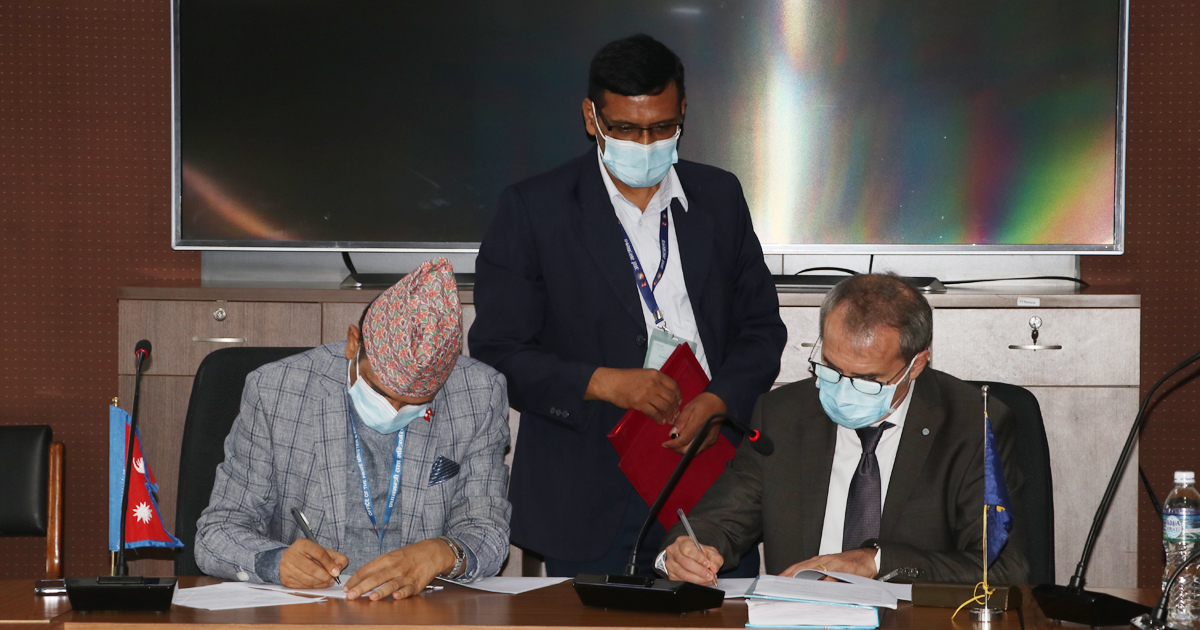 कोभिड-१९ विरुद्धको खोप खरिदका लागि नेपाल सरकार र एसियाली विकास बैंक बीच ऋण सम्झौता