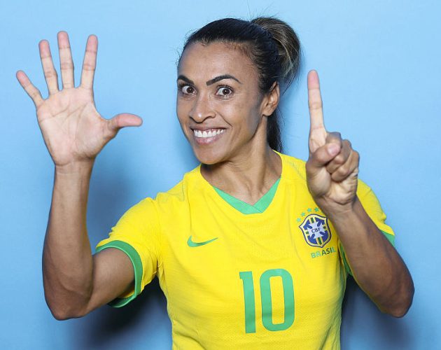 ब्राजिलियन फरवार्ड मार्टाले छैटौं पटक फिफा महिला विश्वकप खेल्दै