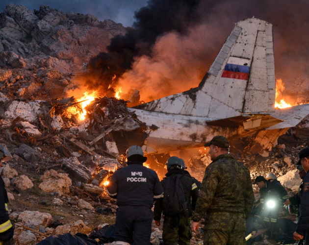 क्रिमियामा सैन्य विमान दुर्घटनाहुँदा चालक दलसहित सबै २९ जनाको मृत्यु