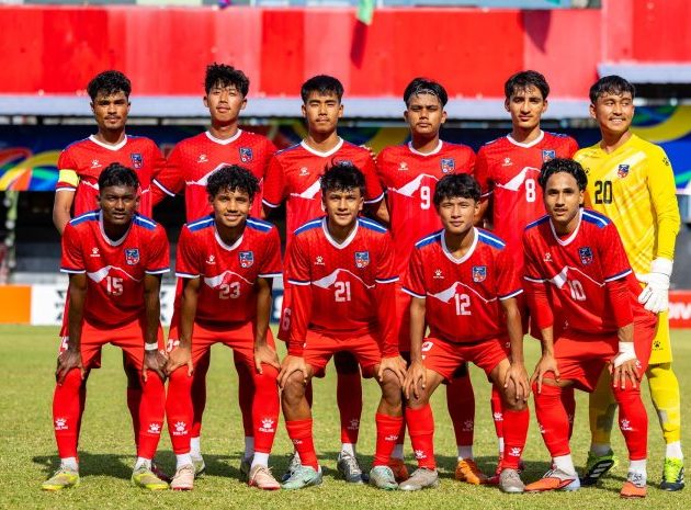 नेपाल साफ यू-२० च्याम्पियनसिप फुटबलको सेमिफाइनलबाट बाहिरियो