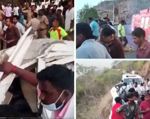 घुम्न गएका यात्रु सवार मिनिबस दुर्घटनामा १० जनाको मृत्यु