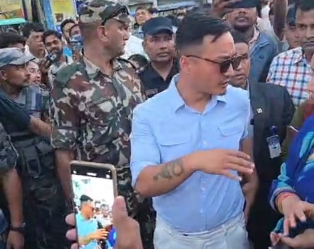 कोशी प्रदेश अनुगमनका क्रममा गृहमन्त्री सुधन गुरुङ झापा आइपुगे