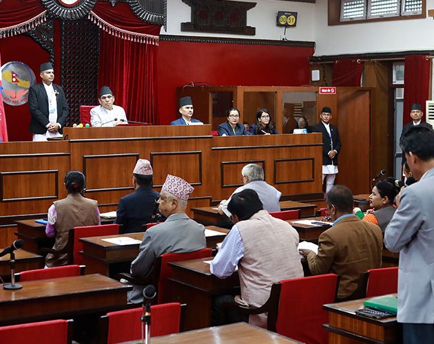 राष्ट्रिय सभाको बैठक चार दिनपछि बस्नेगरी स्थगित