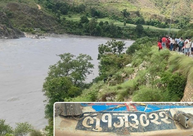 भेरी नदीमा जिप खसेर भएको दुर्घटनामा दुई जना बेपत्ता, दुई घाइते