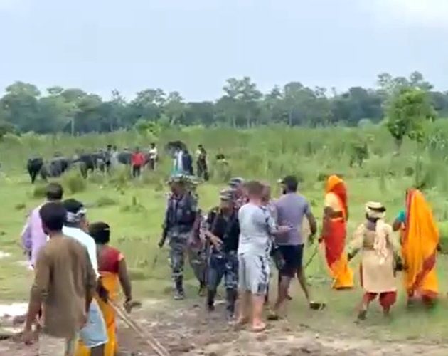 सुस्तामा भारतीय एसएसबीको हस्तक्षेप, नेपाली पक्षको बाँध भत्काइयो
