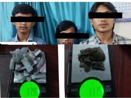 झापामा ११ ग्राम ब्राउन सुगरसहित इलामका तीन जना पक्राउ