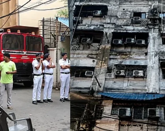 कोलकाताको होटलमा भीषण आगलागी, बालकसहित ९ जनाको मृत्यु