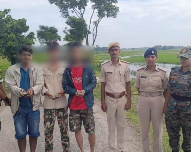 लागूऔषध लिन गएका तीन नेपाली युवक भारतको दिघलबैकमा पक्राउ