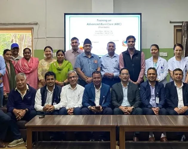 जलन उपचारका लागि विशेषज्ञ जनशक्ति तयार गर्न ३० दिने तालिम सुरु