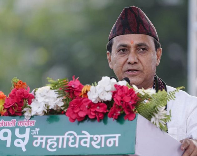 नेपाली कांग्रेसको वरिष्ठ उपसभापति पदमा विश्वप्रकाश शर्मा निर्विरोध निर्वाचित