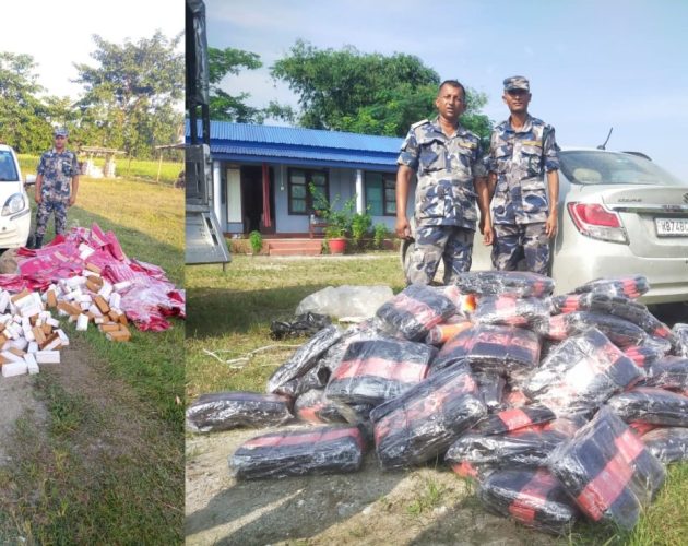 झापामा भन्सार छलीका दुई भारतीय कार र अटोसहित लाखौंका सामान बरामद