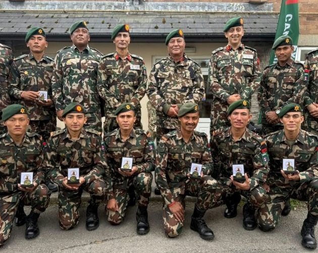 अन्तर्राष्ट्रिय सैनिक अभ्यास ‘क्यामब्रियान पट्रोल’मा नेपाली सेनालाई स्वर्ण